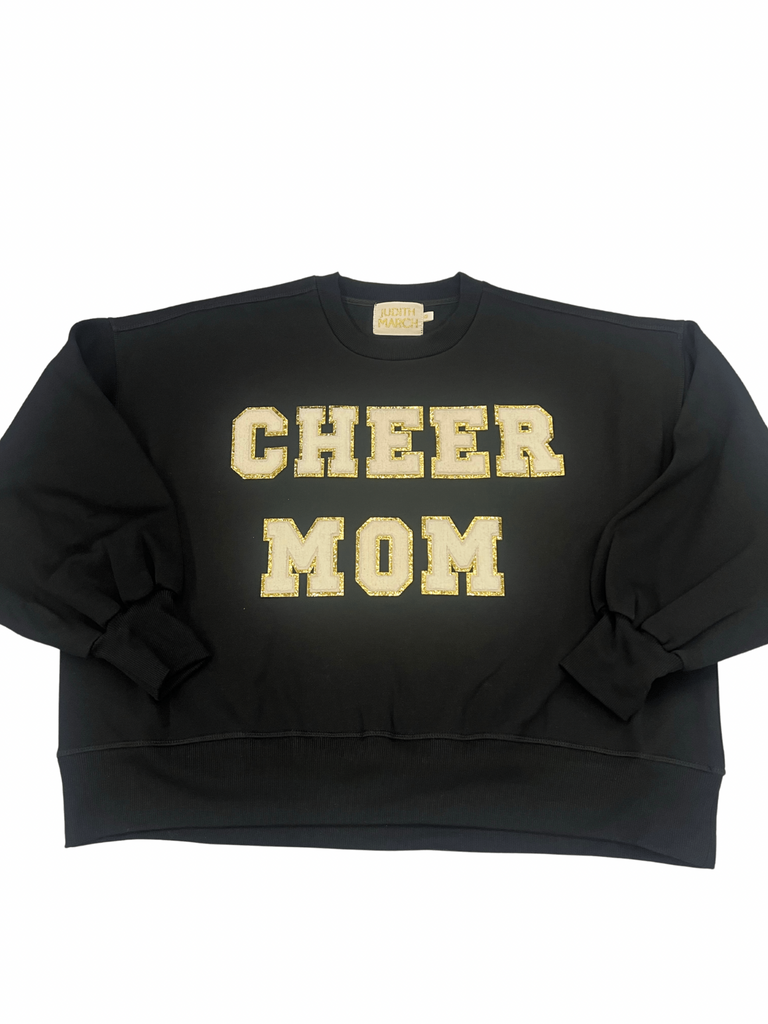 CHEER MOM PULLOVER pullover Judith March SMALL BLACK 