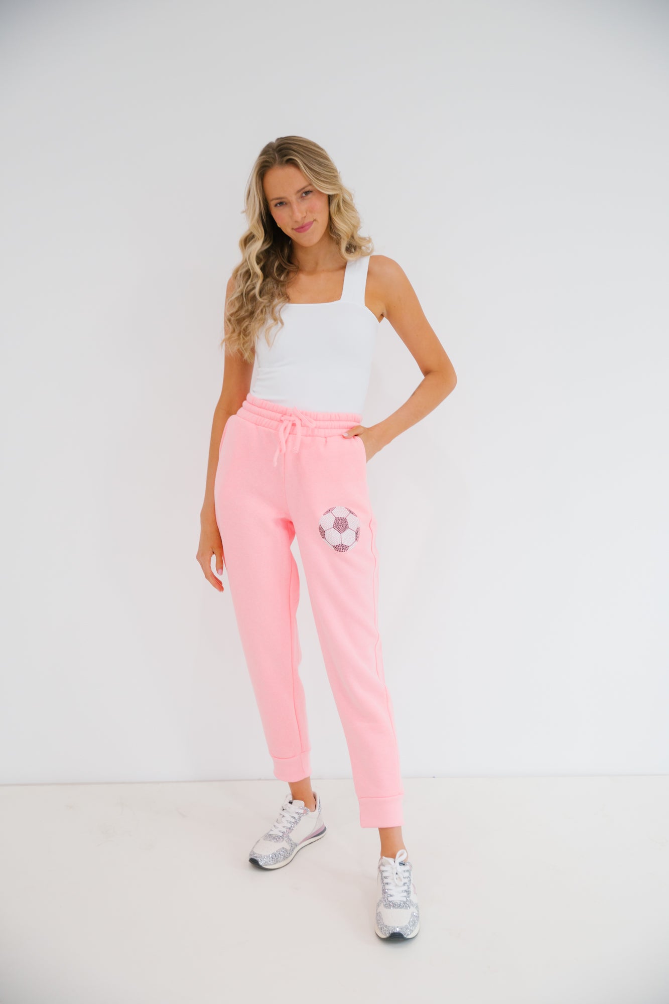 GOALIE JOGGERS joggers Judith March SMALL PINK 