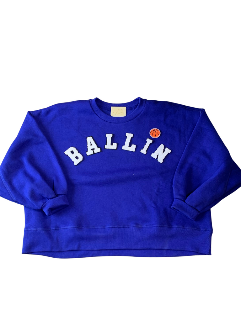 BALLIN’ PULLOVER pullover Judith March SMALL ROYAL BLUE 