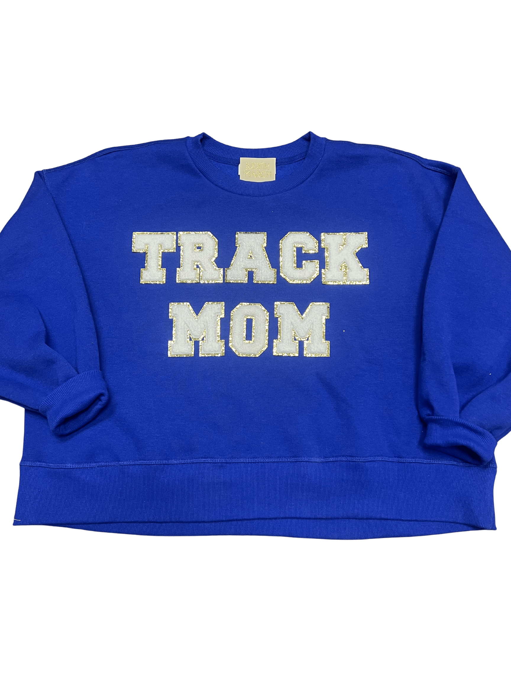 TRACK MOM PULLOVER pullover Judith March SMALL ROYAL BLUE 